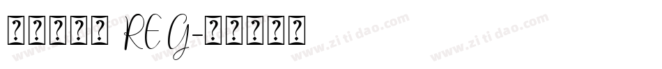 包图粗黑体 REG字体转换